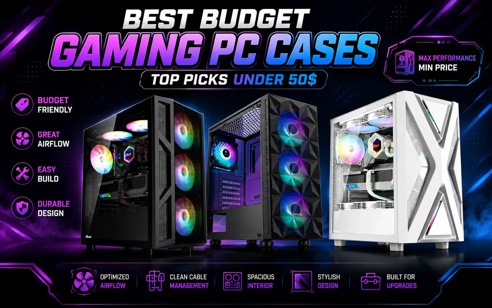 Best Budget Gaming PC Cases under $50