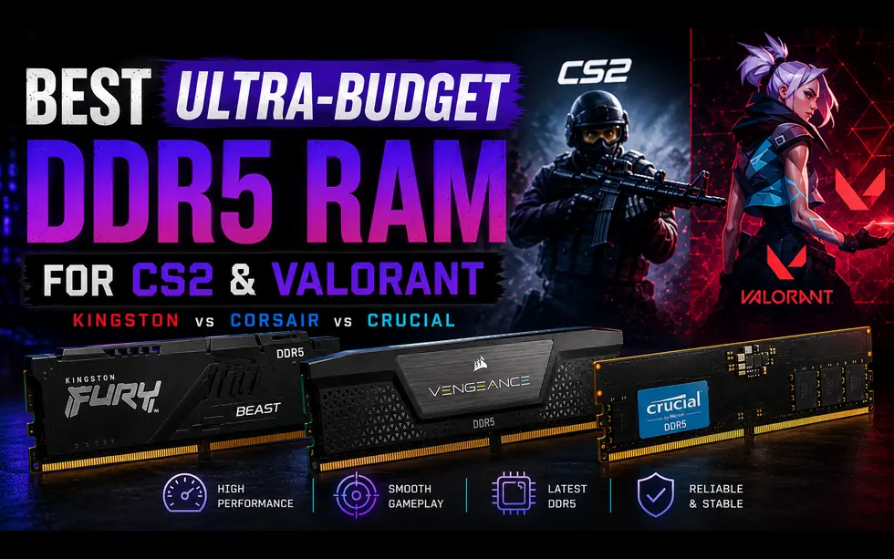 Best Ultra-Budget DDR5 RAM for CS2 & Valorant (2026)