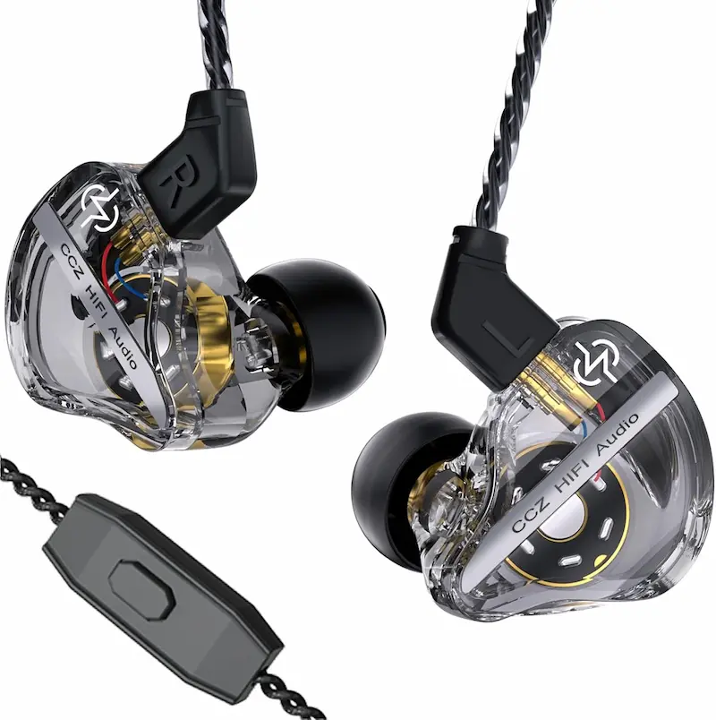CCZ DC01 Pro Gaming IEM Earbuds with Ear Fins