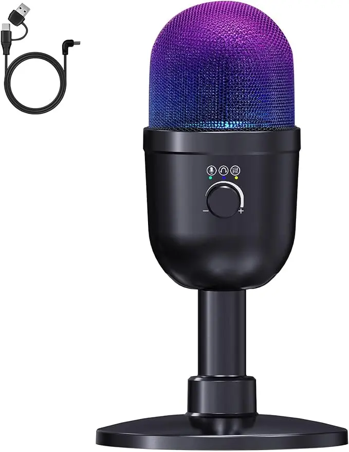 LRUFOB MU5000 RGB USB Condenser Microphone