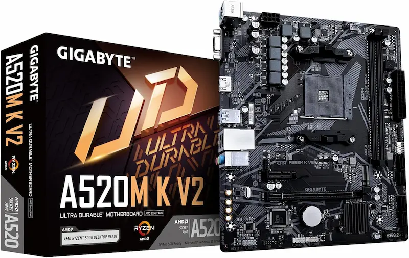 GIGABYTE A520M K V2 Ultra Durable Motherboard