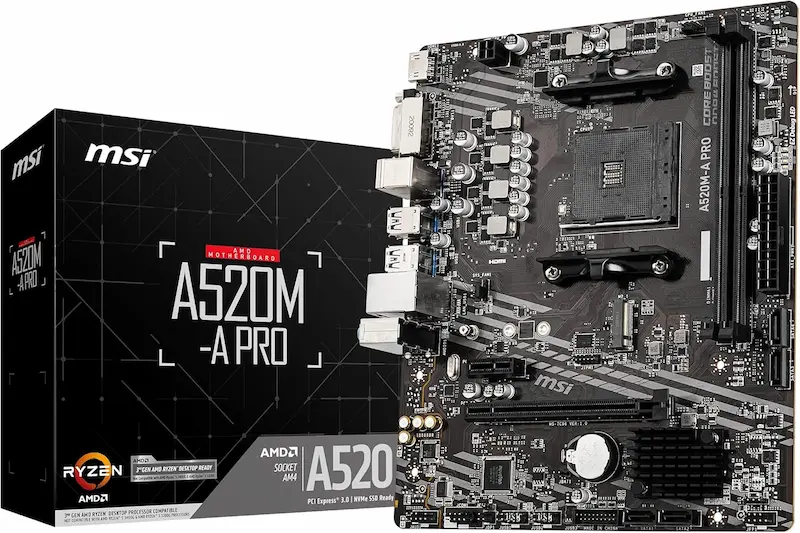MSI A520M-A PRO Gaming Motherboard