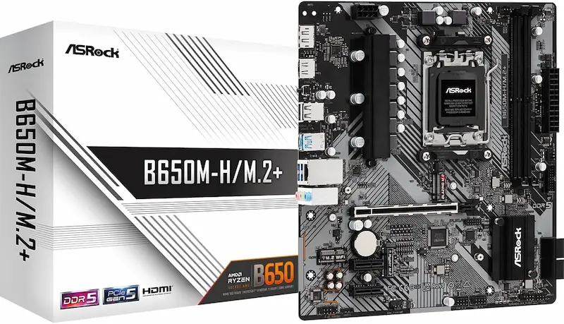 ASRock B650M-H/M.2+ Micro-ATX Motherboard