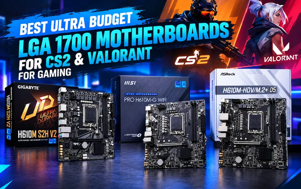 Best Ultra-Budget LGA1700 Motherboards Under $80: CS2 & Valorant