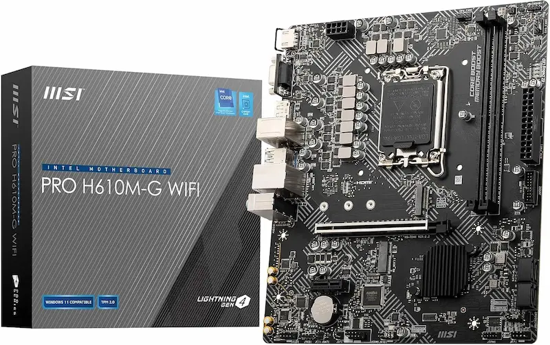 MSI PRO H610M-G WiFi DDR5 Motherboard