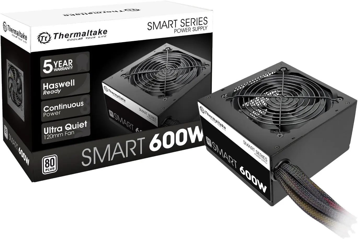 Thermaltake Smart 600W ATX 80 Plus White