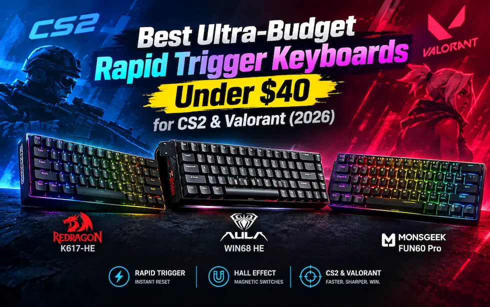 Best Ultra-Budget Rapid Trigger Keyboards Under $40 (2026)