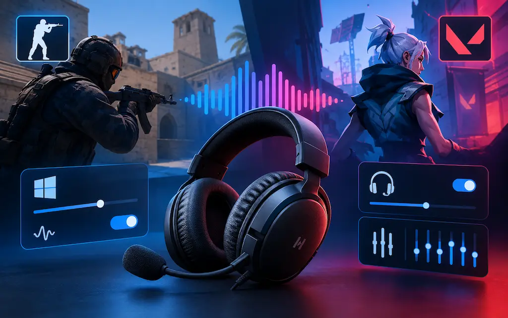 Why Default Windows Audio Buries Footsteps in CS2 & Valorant