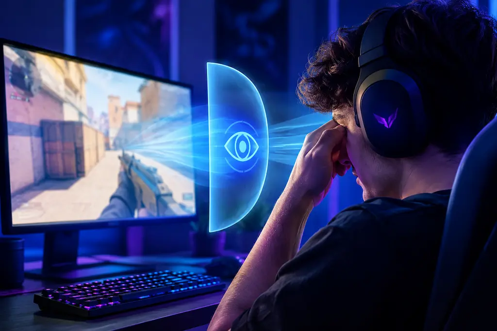 Why Gaming Causes Eye Strain: The Mechanics