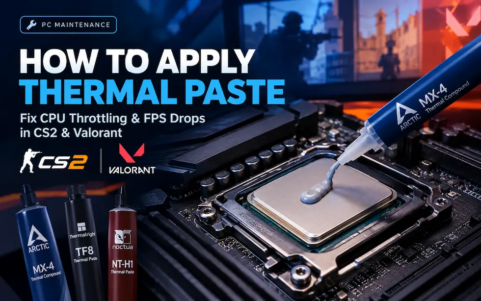 How to Apply Thermal Paste: Fix CPU Throttling (2026)