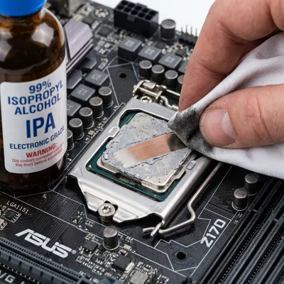 Remove Old Paste from Both Surfaces