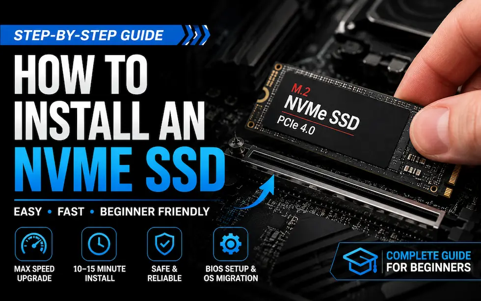 How to Install an NVMe SSD (M.2) — Step-by-Step Guide 2026