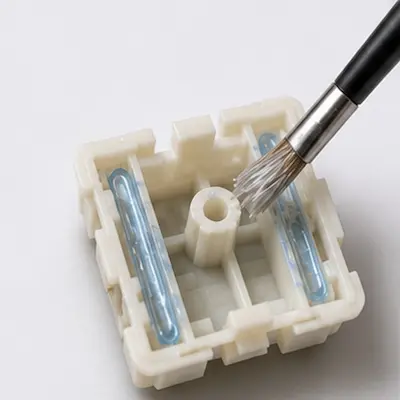 Apply Lube to the Bottom Housing Rails