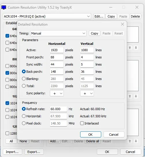 Add a New Detailed Timing