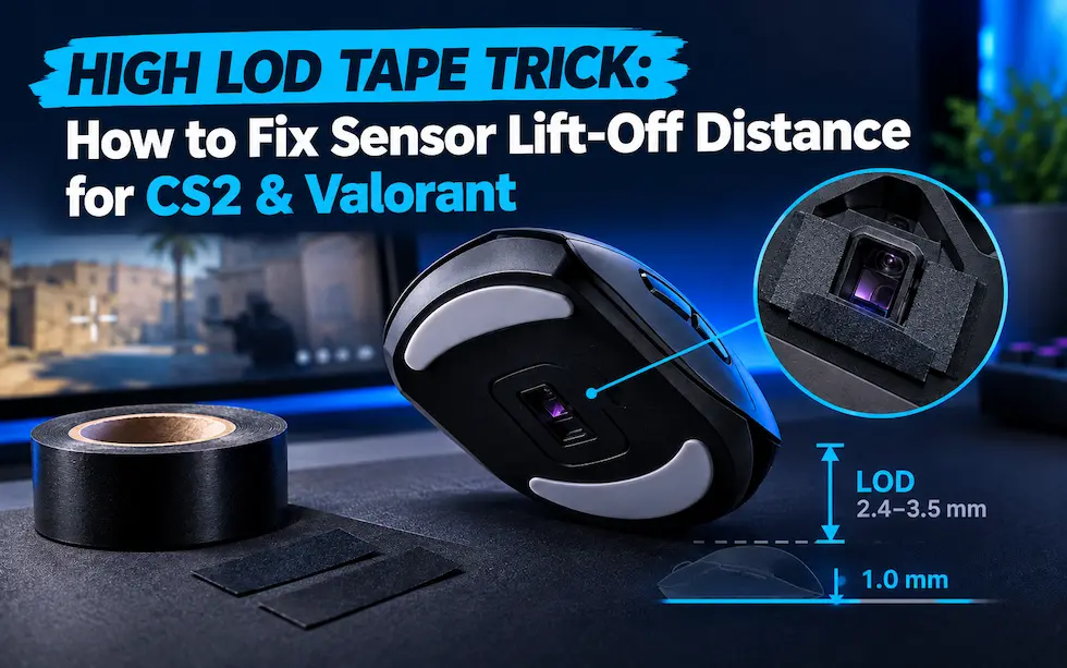 High LOD Tape Trick: Fix Mouse Lift-Off Distance for CS2 & Valorant