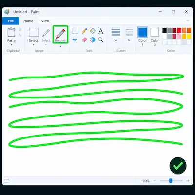 The MS Paint / MouseTester Swipe Test